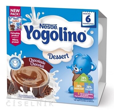 Nestlé YOGOLINO Čokoláda mliečny dezert (od ukonč. 6. mesiaca) 4x100 g (400 g)