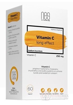nesVITAMINS Vitamin C 250 mg long effect cps 1x60 ks