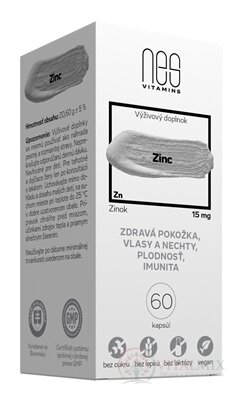 nesVITAMINS Zinc 15 mg cps 1x60 ks