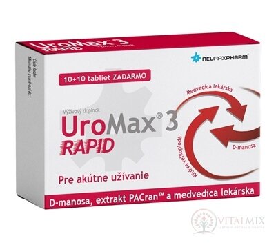 Neuraxpharm UroMax 3 RAPID tbl 10+10 zadarmo (20 ks)