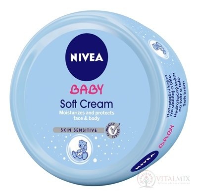 NIVEA BABY Hydratačný Soft krém na tvár a telo 1x200 ml