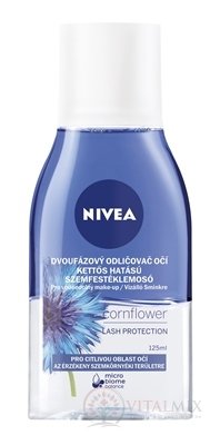 NIVEA Dvojfázový ODLIČOVAČ očí Cornflower pre citlivú oblasť očných partií 1x125 ml