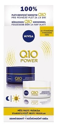 NIVEA Spevňujúci denný a nočný krém Q10 POWER DUO proti vráskam 2x50 ml