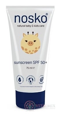 nosko sunscreen SPF 50+ detský opaľovací krém 1x75 ml