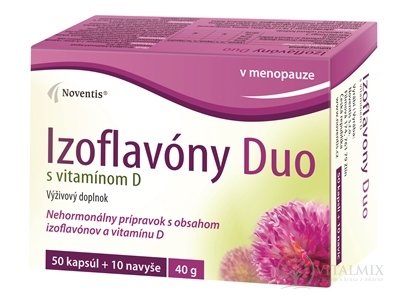 Noventis Izoflavóny Duo s vitamínom D cps mol 50 + 10 navyše (60 ks)