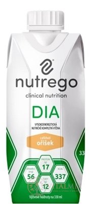 Nutrego DIA s príchuťou oriešok tekutá výživa 12x330 ml