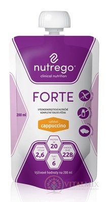 Nutrego FORTE s príchuťou cappuccino 12x200 ml