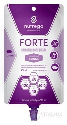 Nutrego FORTE s príchuťou neutral tekutá výživa, sondová 12x500 ml