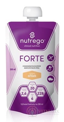 Nutrego FORTE s príchuťou oriešok 12x200 ml