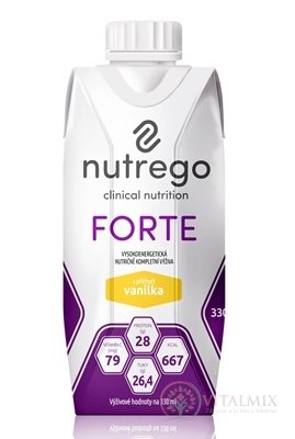 Nutrego FORTE s príchuťou vanilka 12x330 ml
