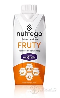 Nutrego FRUTY s príchuťou čierna ríbezľa 12x330 ml