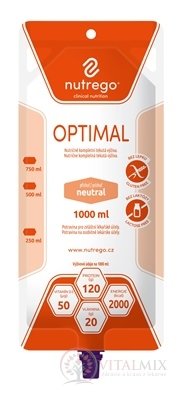 Nutrego OPTIMAL s príchuťou neutral tekutá výživa 6x1000 ml
