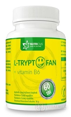 NUTRICIUS L-TRYPTOFAN + vitamín B6 tbl 1x60 ks