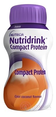 NUTRIDRINK COMPACT PROTEIN s príchuťou chladivého kokosu 24x125 ml (3000 ml)