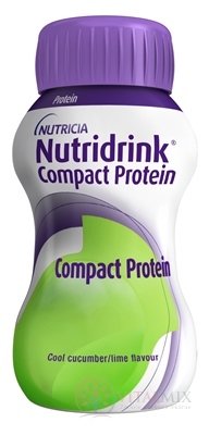 NUTRIDRINK COMPACT PROTEIN s príchuťou chladivej uhorky/limetky 24x125 ml (3000 ml)