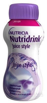 Nutridrink Juice style s príchuťou čiernych ríbezlí 4x200 ml