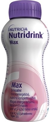 Nutridrink Max s jahodovou príchuťou (inov.2021) 4x300 ml (1200 ml)