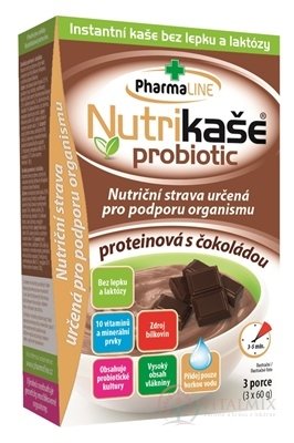 Nutrikaša probiotic - proteinová s čokoládou 3x60 g (180 g)