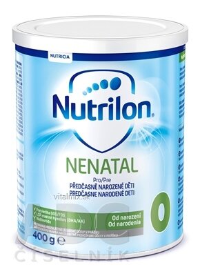 Nutrilon 0 NENATAL špeciálna výživa bez gluténu, (od narodenia) v prášku 1x400 g