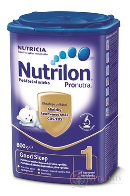 Nutrilon 1 Pronutra Good Sleep počiatočná mliečna výživa v prášku na dobrú noc (od narodenia) 1x800 g
