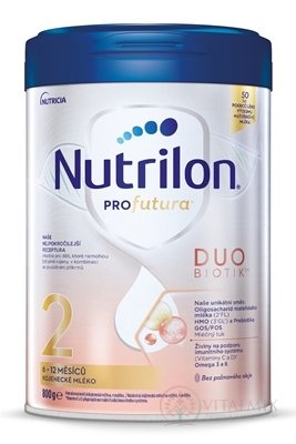 Nutrilon 2 Profutura DUOBIOTIK následná dojčenská výživa (6-12 mesiacov) 1x800 g