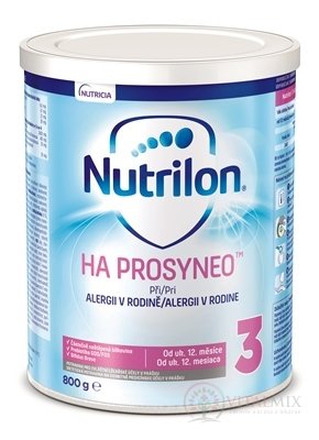 Nutrilon 3 HA PROSYNEO mliečna výživa v prášku (od ukonč. 12. mesiaca) (inov.2019) 1x800 g