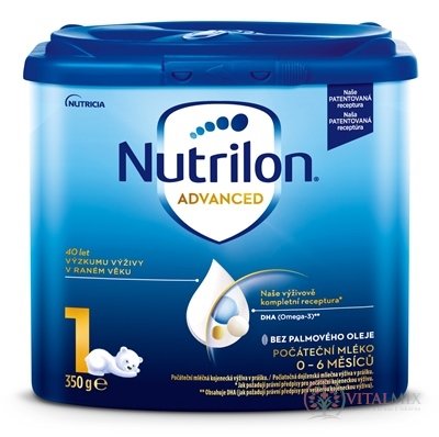Nutrilon Advanced 1 počiatočná mliečna dojčenská výživa v prášku (0-6 mesiacov) 1x350 g