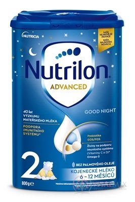 Nutrilon Advanced 2 Good Night následná mliečna dojčenská výživa v prášku (6-12 mesiacov) 1x800 g