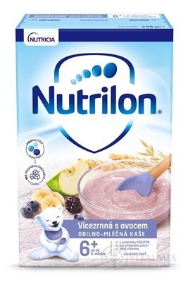 Nutrilon obilno-mliečna kaša viaczrnná s ovocím (od ukonč. 6. mesiaca), 1x225 g