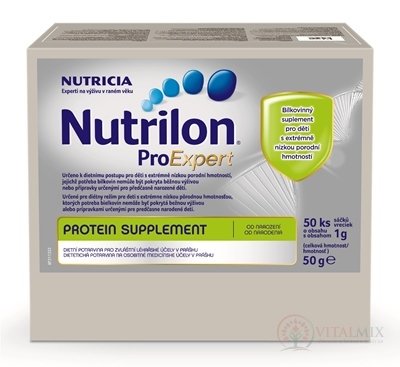 Nutrilon ProExpert Protein supplement (od narodenia) vrecká 50x1 g (50 g)