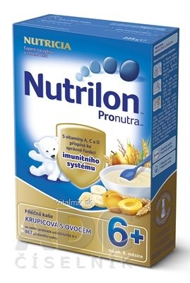 Nutrilon Pronutra obilno-mliečna kaša krupicová s ovocím (od ukonč. 6. mesiaca), 1x225 g