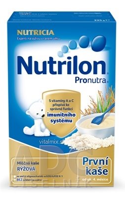 Nutrilon Pronutra prvá obilno-mliečna kaša ryžová (od ukonč. 4. mesiaca) 1x225 g