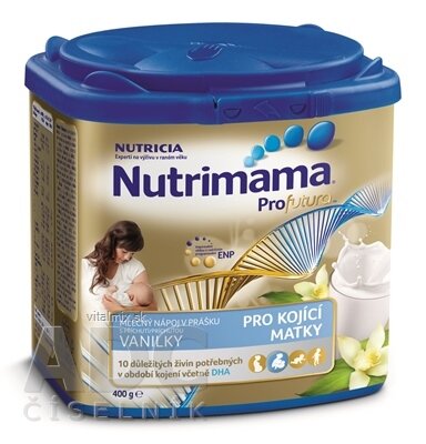 Nutrimama Profutura mliečny nápoj s vanilkovou príchuťou (pre kojacie matky) 1x400 g