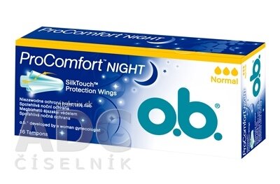 o.b. ProComfort Night Normal hygienické tampóny 1x16 ks
