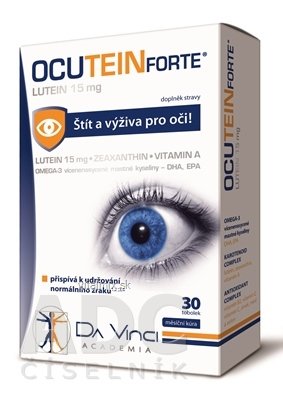 OCUTEIN FORTE Luteín 15 mg - DA VINCI cps 1x30 ks