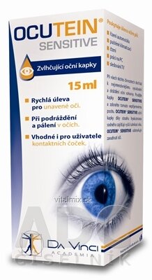 OCUTEIN SENSITIVE - DA VINCI zvlhčujúce očné kvapky 1x15 ml