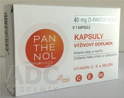 omega PANTHENOL 40 mg cps 1x60 ks