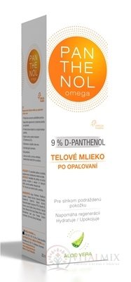 omega PANTHENOL 9% ALOE VERA telové mlieko po opaľovaní 1x250 ml