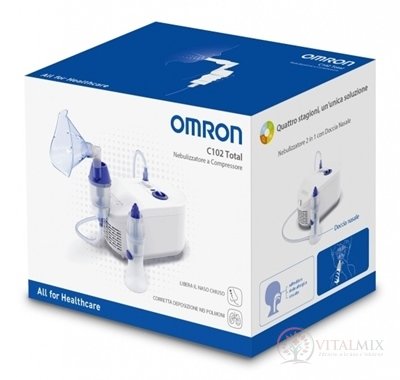OMRON C102 Total INHALÁTOR kompresorový s nosnou sprchou 1x1 set