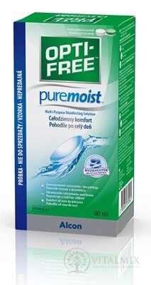 OPTI-FREE PureMoist viacúčelový dezinfekčný roztok na kontaktné šošovky 1x90 ml