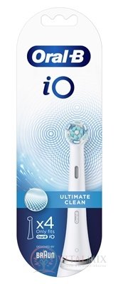 Oral-B iO ULTIMATE CLEAN White čistiace náhradné hlavice 1x4 ks
