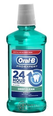 Oral-B Pro-Expert DEEP CLEAN ústna voda, Mild mint, 1x500 ml