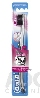 Oral-B UltraThin Black Tea Extra Soft zubná kefka 0,01 mm, 1x1 ks