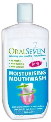 OralSeven zvlhčujúca ústna voda maxi 1x500 ml