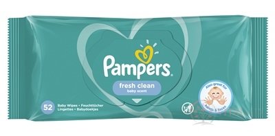 PAMPERS Baby Wipes Fresh Clean vlhčené obrúsky 1x52 ks