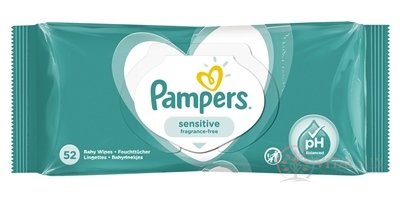 PAMPERS Baby Wipes Sensitive vlhčené obrúsky 1x52 ks