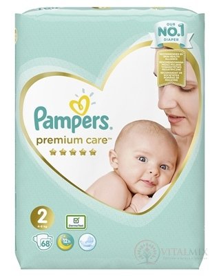 PAMPERS PREMIUM CARE VP 2 Mini detské plienky (4-8 kg) 1x68 ks