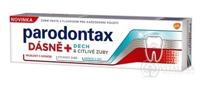 Parodontax ĎASNÁ + DYCH & CITLIVÉ ZUBY zubná pasta 1x75 ml