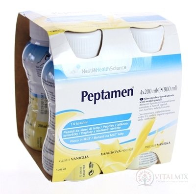 PEPTAMEN VANILLA sol (dietetická potravina) 4x200 ml (800 ml)