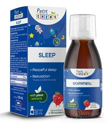 Petit CHENE SLEEP detský sirup, s jahodou arómou 1x125 ml